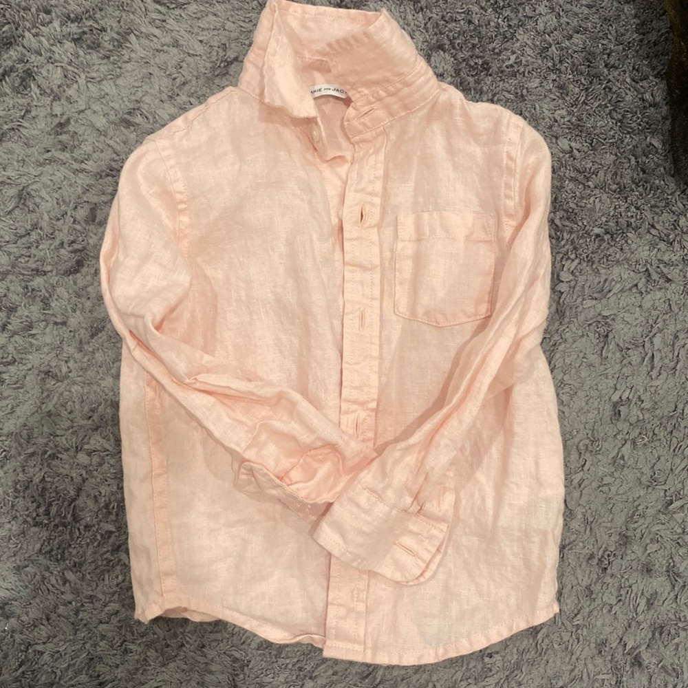 Light weight pink dress shirt Janie and jack
